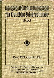 Fachschaft fr deutsche Schferhunde  Krbuch fr Deutsche Schferhunde Band XVII Ankrung Herbst 1938 