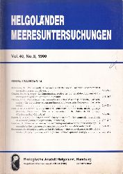 Helgoländer Meeresuntersuchungen  Helgoländer Meeresuntersuchungen Volume 40 Heft Nr.3, 1986 
