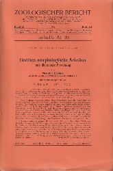 Zoologischer Bericht  Zoologischer Bericht Band 28. 1931/32 Heft 1/3 bis 15/16 (6 Hefte) 