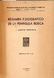 Cerceceda,J.Dantin  Resumen Fisiografico de la Peninsula Iberica 