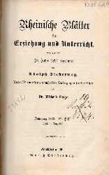 Diesterweg,Adolph  Rheinische Bltter fr Erziehung und Unterricht Jahr 1874 