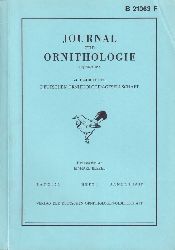 Journal fr Ornithologie  Journal fr Ornithologie 129.Band 1988 Heft 1-4 (4 Hefte) 