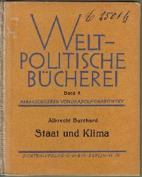Burchard,Albrecht  Staat und Klima 