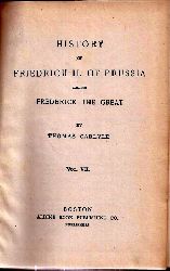 Carlyle,Thomas  History of Friedrich II. of Prussia called Frederick the Great 