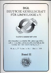 Deutsche Gesellschaft fr Limnologie e.V. DGL  Tagungsbericht 1999 Band I und Band II (2 Bnde) 