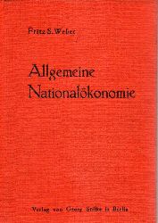 Weber,Fritz S.  Kompendium der allgemeinen Nationalkonomie 