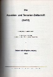 DATZ (Die Aquarien-und Terrarien-Zeitschrift)  37.Jg.1984 