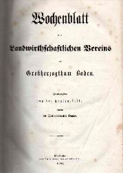 Baden,Groherzogthum  Wochenblatt des Landwirthschaftlichen Vereins Jg.1864 