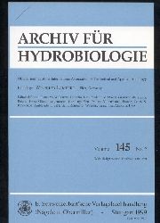 Archiv fr Hydrobiologie  Vol. 145, No. 1-4 (4 Hefte) 