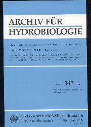 Archiv fr Hydrobiologie  Vol. 147, No. 1-4 (4 Hefte) 