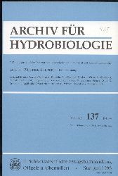 Archiv fr Hydrobiologie  Vol. 137, No. 1-4 (4 Hefte) 