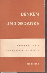 Borden,Friedrich+Gerhard Fels+Werner Trutwin  Denken und Gedanke 