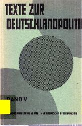 Bundesministerium fr innerdeutsche Beziehungen  Texte zur Deutschlandpolitik Band V 20.Mrz 1970 - 24.Juni 1970 