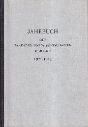 Akademie der Wissenschaften der DDR  Jahrbuch 1971/72 