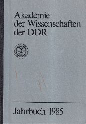 Akademie der Wissenschaften der DDR  Jahrbuch 1985, Akademie der Wissenschaften der DDR 