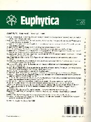 Euphytica  Euphytica Volume 42, 1989 No. 1-2 und 3 (2 Hefte) 
