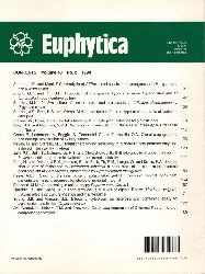 Euphytica  Euphytica Volume 48, 1990 No. 1 bis 3 (3 Hefte) 