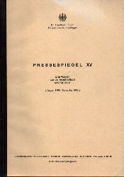 Pflger,Friedbert  Pressespiegel XV (August 1996 - November 1996) 