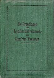 Passarge,Siegfried  Die Grundlagen der Landschaftskunde Band III:Die Oberflchengestaltung 