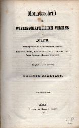 Wissenschaftlicher Verein in Zrich  Monatsschrift des Wissenschaftlichen Vereins in Zrich 2.Jahrgang 1857 