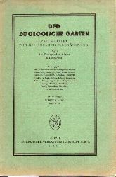 Der Zoologische Garten  Der Zoologische Garten 4.Band 1931 Heft 1/2 (Neue Folge) (1 Heft) 