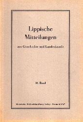 Historischer Verein fr das Land Lippe  Lippische Mitteilungen aus Geschichte und Landeskunde 36.Band 1967 