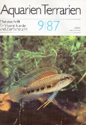 Aquarien Terrarien  Aquarien Terrarien 34.Jahrgang 1987 Heft 9 bis 12 (4 Hefte) 