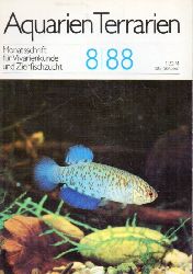 Aquarien Terrarien  Aquarien Terrarien 35.Jahrgang 1988 Heft 8 bis 11 (4 Hefte) 