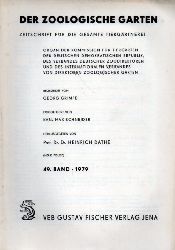 Der Zoologische Garten  Der Zoologische Garten 49.Band.979 Heft 1,2, und nhaltsverzeichnis 