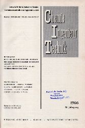 Chemie Ingenieurtechnik  Chemie Ingenieurtechnik 38.Jahrgang 1966 (1 Band) 