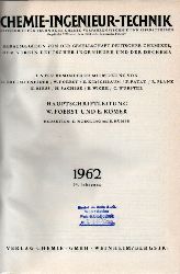 Chemie Ingenieurtechnik  Chemie Ingenieurtechnik 34.Jahrgang 1962 (1 Band) 