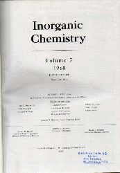 American Chemical Society  Inorganic Chemistry Volume 7 1968 July - December (Number 7 - 12) 
