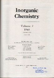 American Chemical Society  Inorganic Chemistry Volume 7 1968.January - June (Number 1 - 6) 