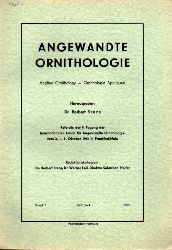 Angewandte Ornithologie  Angewandte Ornithologie Band 1. 1963 Heft 3/4 (1 Heft) 