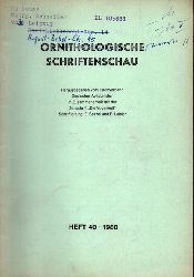 Ornithologische Schriftenschau  Ornithologische Schriftenschau Jahrgang 1980 Heft 40-43 (4 Hefte) 