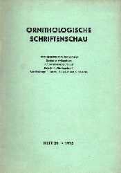 Ornithologische Schriftenschau  Ornithologische Schriftenschau Jahrgang 1975 Heft 20-23 (4 Hefte) 