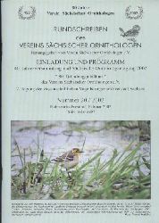 Verein Schsischer Ornithologen  Einladung und Programm 40. Jahresversammlung und Schsische 