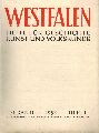 Westfalen  Westfalen 31.Band 1953 Hefte 1-2/3 (2 Hefte) 