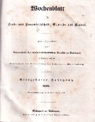 Wochenblatt fr Land- und Hauswirthschaft  Wochenblatt fr Land- und Hauswirthschaft Vierzehnter Jahrgang 1847 