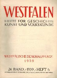 Westfalen  Westflische Denkmalpflege 1939 