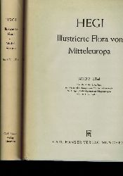 Hegi,Gustav  Illustrierte Flora von Mitteleuropa Band V. Teil 1 bis 4 (4 Bnde) 