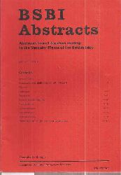The Botanical Society of the British Isles  BSBI Abstracts Part 19 August 1989 
