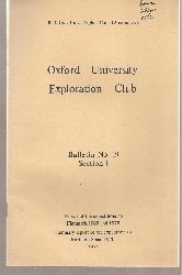 Oxford University Exploration Club  Bulletin No.19 Sektion 1 