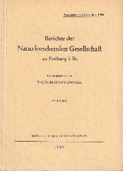 Naturforschende Gesellschaft in Freiburg i.Br.  Berichte der Naturforschenden Gesellschaft in Freiburg i.Br. 49.Band 
