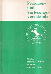 Technische Universitt Hannover  Personen- und Vorlesungsverzeichnis Wintersemester 1969 / 70, 