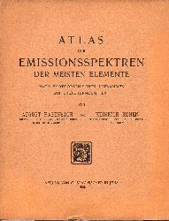 Hagenbach,August und Heinrich Konen  Atlas der Emissionsspektren der meisten Elemente 