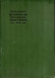 Zeitschrift des Deutschen und stereichischen  Alpenvereins 47.Jahrgang 1916 