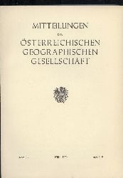 sterreichische Geographische Gesellschaft  Mitteilungen. Band 116. 1974. Heft I-II+III (2 Bde.) 