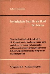 Ingenkamp,Karlheinz  Psychologische Tests fr die Hand des Lehrers.Weinheim(J.Beltz)2./3.A. 