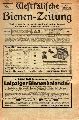 Westflische Bienen-Zeitung  49.Jahrgang 1934 Heft 1 bis 11 (11 Hefte) Heft 12 fehlt 